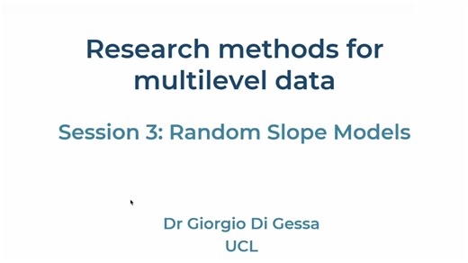 多层次建模 Research Methods for Multilevel Data-3
