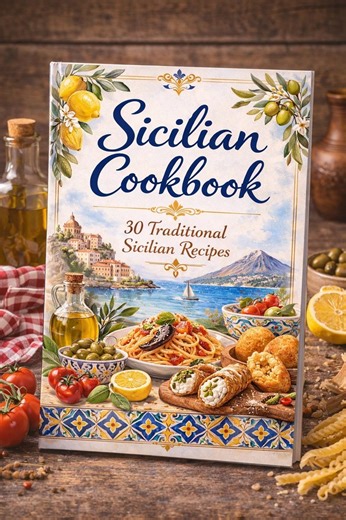Sicilian Cookbook PDF (english), 30 Traditional Sicilian Recipes, Italian Cookbook, Italian Recipes, Digital Recipe Book, Mediterranean Diet - Etsy