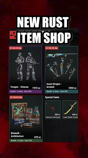 NEW RUST ITEM SHOP! #rust #rustgame #consolerust #crust #rustconsole #rusttok #rustgameplay #rustpc #ayitsjj
