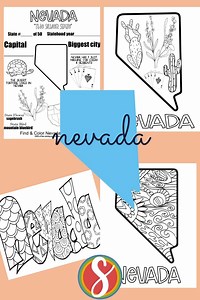 Free Nevada Coloring Pages — Stevie Doodles