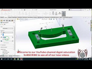 SolidWorks Tutorial # 08 : PIERCING PUNCH | Punching and blanking Die | Press Tool Design