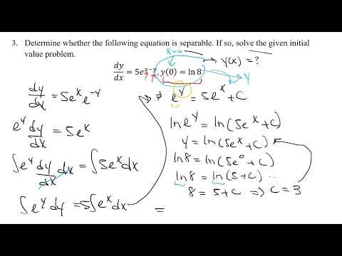 Section 9.3 (Part 2) - Separable Differential Equations