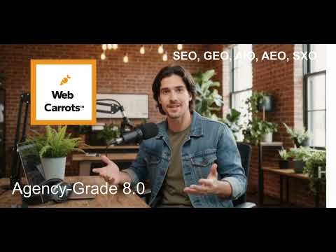 Web Carrots 8.0 AI-powered optimization: Intelligence Platform Built for What Search Became.