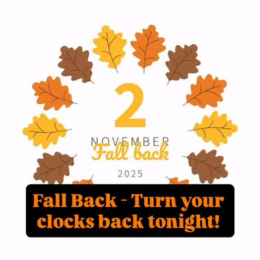 Remember to turn your clocks back one hour tonight. #wfpc #timechange #fallback | Pastor Tara Lamont Eastman