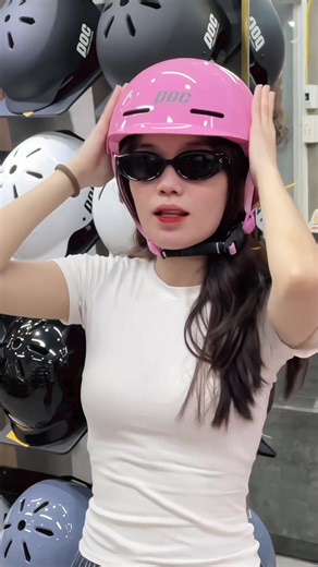 Mũ bảo hiểm P20 hồng siêu HOT cho phái nữ