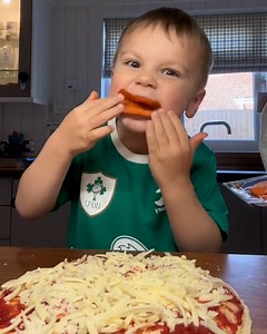 129K views · 347 reactions | This little boy had the best time making his pizza!  | FOODbible | Facebook