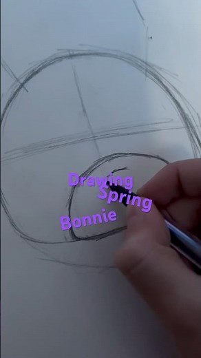 Drawing spring Bonnie from the fnaf movie #fnaf #cool #draw #art