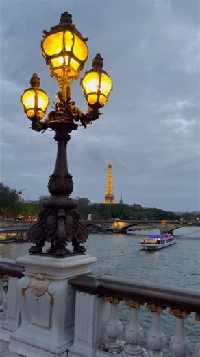 Paris at Night ✨ | Eiffel Tower & Seine Views from Pont Alexandre III