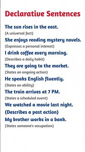 10 Declarative Sentences in English | Speak Clearly and Confidently with Simple Examples