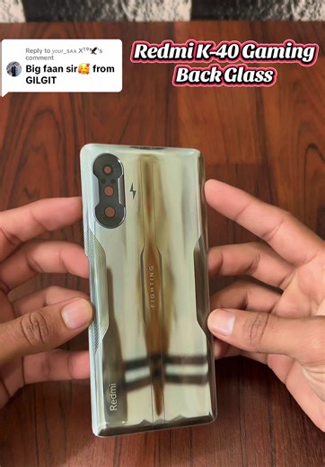 Redmi K40 Gaming Back Glass Replacement Guide