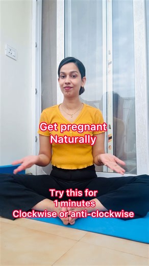 Get Pregnant Naturally | 1-Minute Yoga Trick You’ll Thank Me For 😍✨
