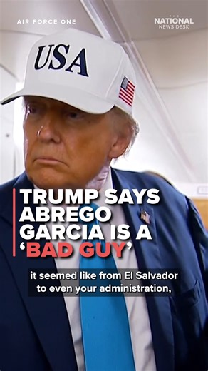 91K views · 2.7K reactions | Trump spoke on Air Force One about Kilmar Abrego Garcia being brought back to the U.S. to face federal charges. READ MORE: https://bit.ly/4e0RNq4 | The National Desk - TND | Facebook
