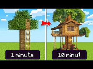 Poprosiłem 10 LOSOWYCH OSÓB aby zbudowali DOM NA DRZEWIE w MINECRAFT!