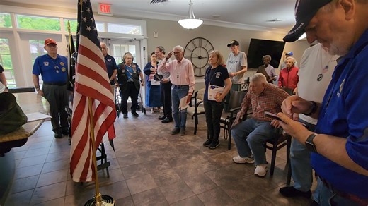 The power of "taps" bugle call! See this group of senior veterans stand and salute when Taps is played during an Honor Ceremony recognizing them. Looks at the faces. Sense the feeling. Think of the memories. Last Patrol honors such veterans on their "last patrol." Learn about us and join our volunteer team at www.veteranlastpatrol.org @followers | Veteran Last Patrol