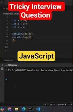 JavaScript Interview Question | Post Increment in JavaScript #shorts #coding #javascript #interview