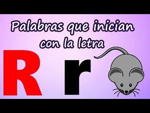 Palabras que inician con R | Aprende a leer y escribir
