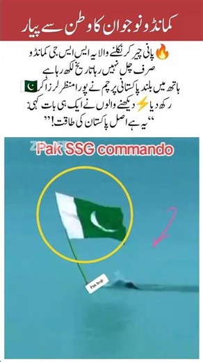 SSG Commando Swims Ashore & Raises Pakistan Flag 🇵🇰 #uae #ssg #commando #navy #motivation #airforce
