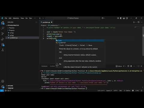 Python Basic Error Problem! #Python 