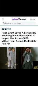 Hugh Grant pretended to be his own talent agent #hughgrant #agent #fakeagent #moviestar #hollywood