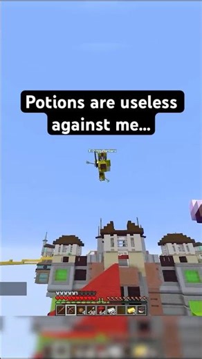 Invisibility potions don't work against me #Shorts #minecraft #pvp #mlg