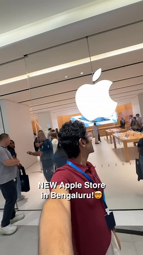 Apple Store in Namma Bengaluru!🔥 Just came back from the opening of the third Apple Store of india in Bengaluru. Tomorrow is the first day for everyone to visit in phoenix mall of asia hebbal. I went and got the wired apple earphones. Whats one thing you would buy from here? Send this to someone who lives in bangalore! | Ishan Sharma