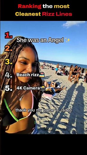 Ranking the best rizz lines
