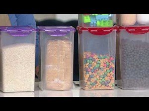 LocknLock 4 piece Tall Canister Storage Set on QVC