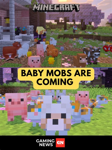 New Baby Mobs Update in Minecraft: How to Get Them