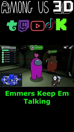 🟢Emmers Keep Em Talking🟢Among Us 3D🟢#shorts #amongfunnymoments #amongus3d #amongus