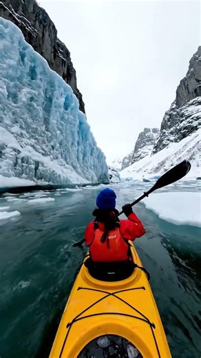 Kayaking Through Frozen Majesty