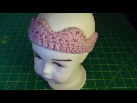 **Adjustable** Crocheted Newborn Crown