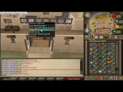 Runescape | How to Make Snakeskin Items | Money Making Guide | OLD | Re-Upload