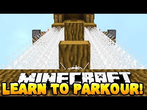 Minecraft - LEARN TO PARKOUR! - w/ Preston & Woofless