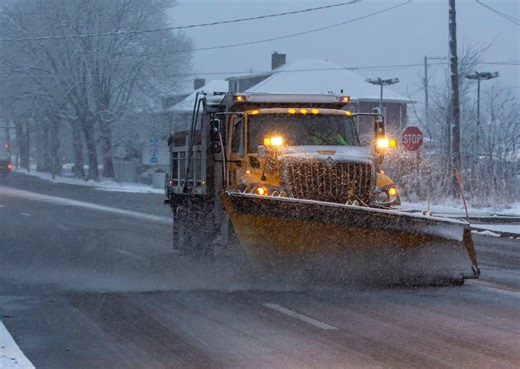 Speed limits on these highways dropped to 45 mph as winter weather hits the region