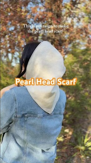 This is your sign to make the pearl head scarf! #sewing #sewingpattern