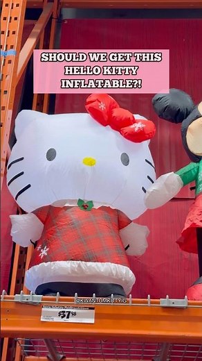 Should we get this Hello Kitty Airblown Inflatable? Sanrio 📍The Home Depot, Vancouver BC Canada