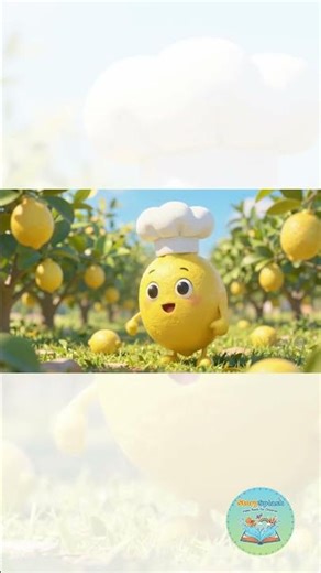 Leo the Lemon | 1-Minute Fruit Cartoon for Kids | Zesty and Sour! 🍋