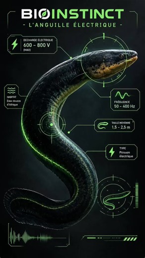 L'anguille électrique : super-pouvoirs biologiques dévoilés