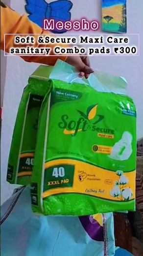 messho Soft & Secure Maxi Care Combo Sanitary Pads Review #messhoreview #messho #shorts #pads