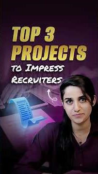 Top 3 Projects That Instantly Impress Recruiters 🚀 | Intellipaat #shorts