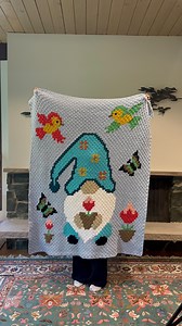 How incredible is this crochet Gnome Blanket?! It’s made with Anthem. You can find the free pattern on our website! 🦋🌷 🔗 Pattern - https://www.cascadeyarns.com/pattern/gnome-blanket #crochet #gnome #freepattern #cascadeanthem #cascadeyarns | Cascade Yarns