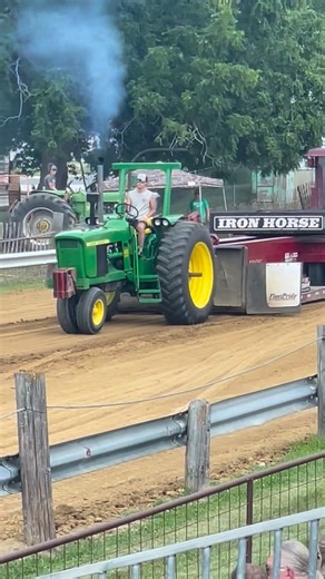 Narrow Front John Deere!! #stock #Farmstock | Farm Stock Tractor Pullers