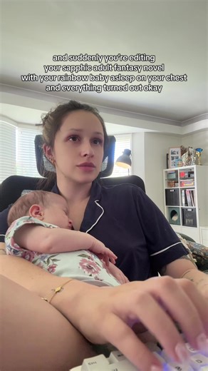 Editing a Sapphic Fantasy Novel with Rainbow Baby