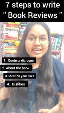 7 steps to write Book Reviews 🤩 #bookreviewer #booktuber #booklover #reviews