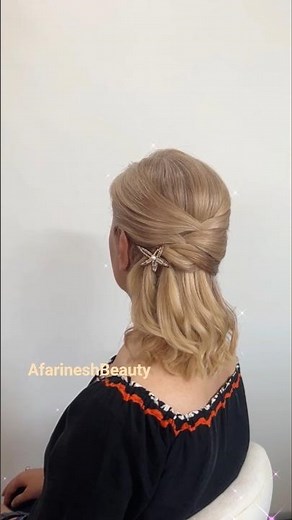Quick Half-Up Trick for Any Hair Length — So Easy! 💫