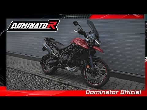 Triumph Tiger 800 XCA 2019 | Dominator Exhaust Sound