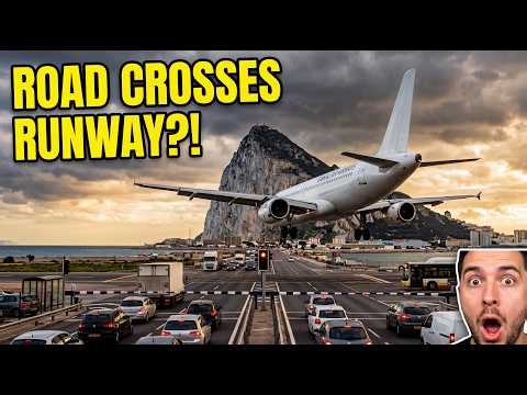 Gibraltar Airport Landing: The Runway That Crosses a Busiest Highway