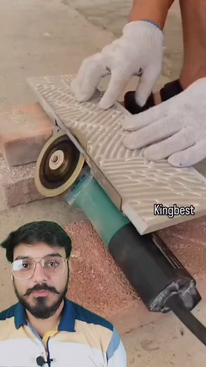Tiles ko easily 45 degrees per kaise cut Karen. #alihajverimarbal #construction #design #homedecor | Ali Hajveri Marbal