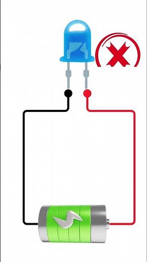 STOP! Don’t Connect LED Directly to Battery 🛑⚡#electronics #DIY #stem #arduino #circuit #engineering