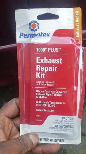 Permatex Exhaust repair kit on a Hyundai sonata